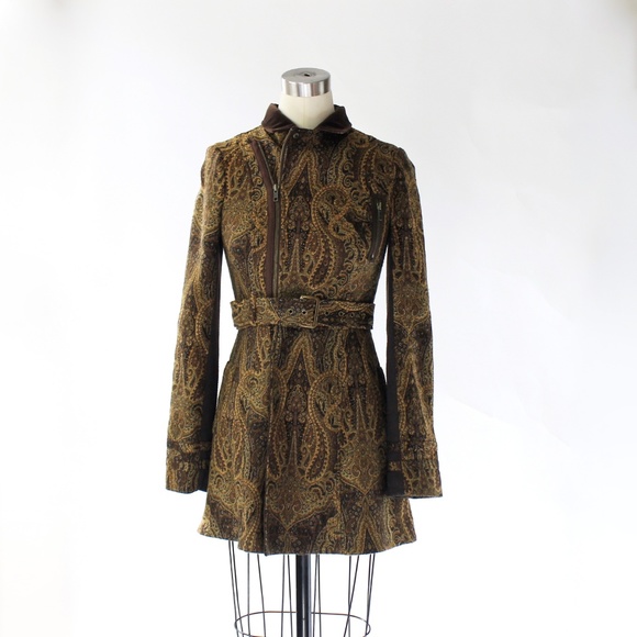Free People Jacquard Paisley Belted 